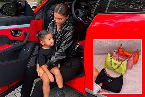 kylie jenner buys stormi prada bags